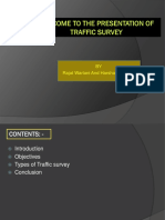 Welcome To The Presentation of Traffic Survey