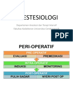 Anestesiologi: Departemen Anestesi Dan Terapi Intensif Fakultas Kedokteran Universitas Cenderawasih