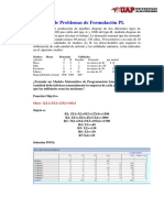 Taller de Problemas de Formulación PL