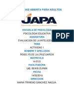 Tarea 1 de Evaluacion de La Inteligencia