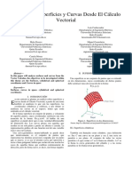 Análisis de Superficies y Curvas Desde El Cálculo Vectorial Paper.