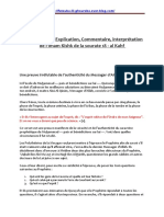 Tafsir, Exégèse, Explication, Commentaire, Interprétation de L'imam Kishk de La Sourate 18 - Al Kahf