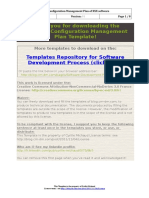 Software Configuration Management Plan Template