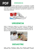 Desastre Urgencia y Emerg