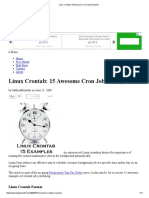 Linux Crontab - 15 Awesome Cron Job Examples