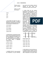 Lista 4 - Termometria