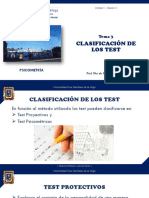 Clasificación de Los Test