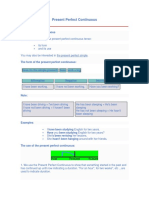 Present Perfect Continuous