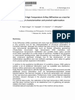 Application of High Temperature X-Ray Diffraction As A Tool For Material Characterisation and Product Optimisation