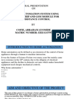 A Presentation On Home Automation System Using Atmega328 Chip and GSM Module For Long Distance Control