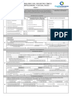 Formulario Registro Único de Proponentes