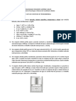 1 Lista de Exercícios Termodinâmica