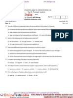 10 Transport in Plants Neet Biology Model Question Paper