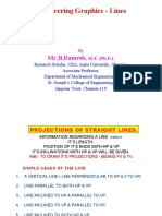 Engineering Graphics - Lines: Mr.B.Ramesh