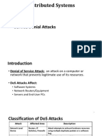 Distributed Systems: - Service Denial Attacks