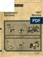 1987 Bolens Equipment Service Seminar PDF