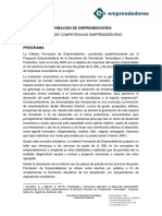 Programa Taller de Competencias Emprendedoras - Formación de Emprendedores