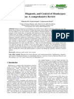 Epidemiology Diagnosis and Control of Monkeypox Disease A Comprehensive Review