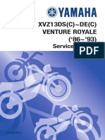 Yamaha XVZ13 Venture Royale Service Manual 86-93