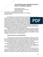 A Importancia Da Metodologia para Teologia Fe X Razão