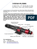 DayStar Filters Solar Scout 60mm DS User Manual