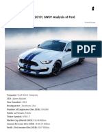 Ford SWOT Analysis 2019 - SWOT Analysis of Ford - Business Strategy Hub PDF