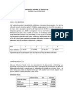 Universidad Nacional de San Agustin Flujos de Caja Descontados