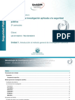 Unidad 1. Introduccion Al Metodo General de Investigacion Cientifica PDF