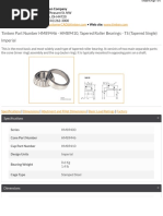 HM89446 HM89410 TaperedRollerBearings TS (TaperedSingle) Imperial