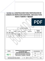 NC-As-IL02-08 Perforación de Cámara de Inspección Existente, Abocada para