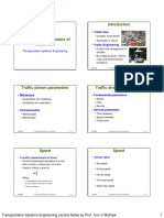 Parameters For Traffic Flow