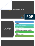 Actionable DFIR: High Level System Analysis To Get Answers Fast