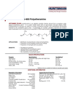 Jeffamine ED-600 Polyetheramine: Technical Bulletin