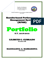 Portfolio: Results-Based Performance Management System (RPMS)