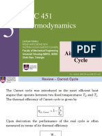 MEC 451 Thermodynamics: Air Standard Cycle