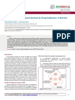 Quality Management System in Drug Industry