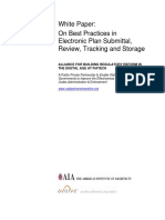 White Paper: On Best Practices in Electronic Plan Submittal, Review, Tracking and Storage