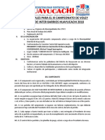 Bases Generales para El Iii Campeonato de Interbarrios Voley Mayores 2018