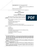 Lei Complementar N. 7, de 7 de Dezembro de 1973 (Atualizada Ate A LC 785, de 16.12.2015)