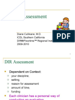 DIR® Assessment: Diane Cullinane, M.D. ICDL Southern California DIR®/Floortime™ Regional Institute 2009-2010