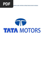 Production, Planning and Control Operations Done in Indian Automobile Sector