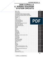 2006 COROLLA Electrical Wiring Diagram System Circuits