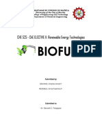 Biofuels: Che 525 - Che Elective Ii: Renewable Energy Technologies