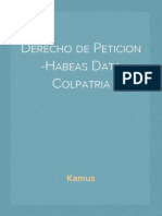 Derecho de Peticion - Habeas Data Colpatria