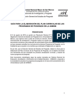 Guía para Elaboración Del Plan Curricular de Los Programas de Posgrado-Final