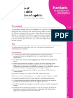 Prevention of Mother-To-Child Transmission of Syphilis: Standards