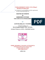 Master of Science IN Embedded Systems: Resistance Measurement Using Avr Atmega8 Microcontroller