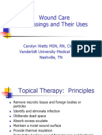 Wound Care Dressings and Their Uses: Carolyn Watts MSN, RN, CWON Vanderbilt University Medical Center Nashville, TN