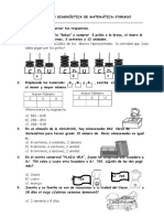 Prueba Mat - 3ro Grado