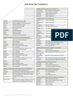 300+ Shortcuts For Microsoft Word 2007 (Windows)